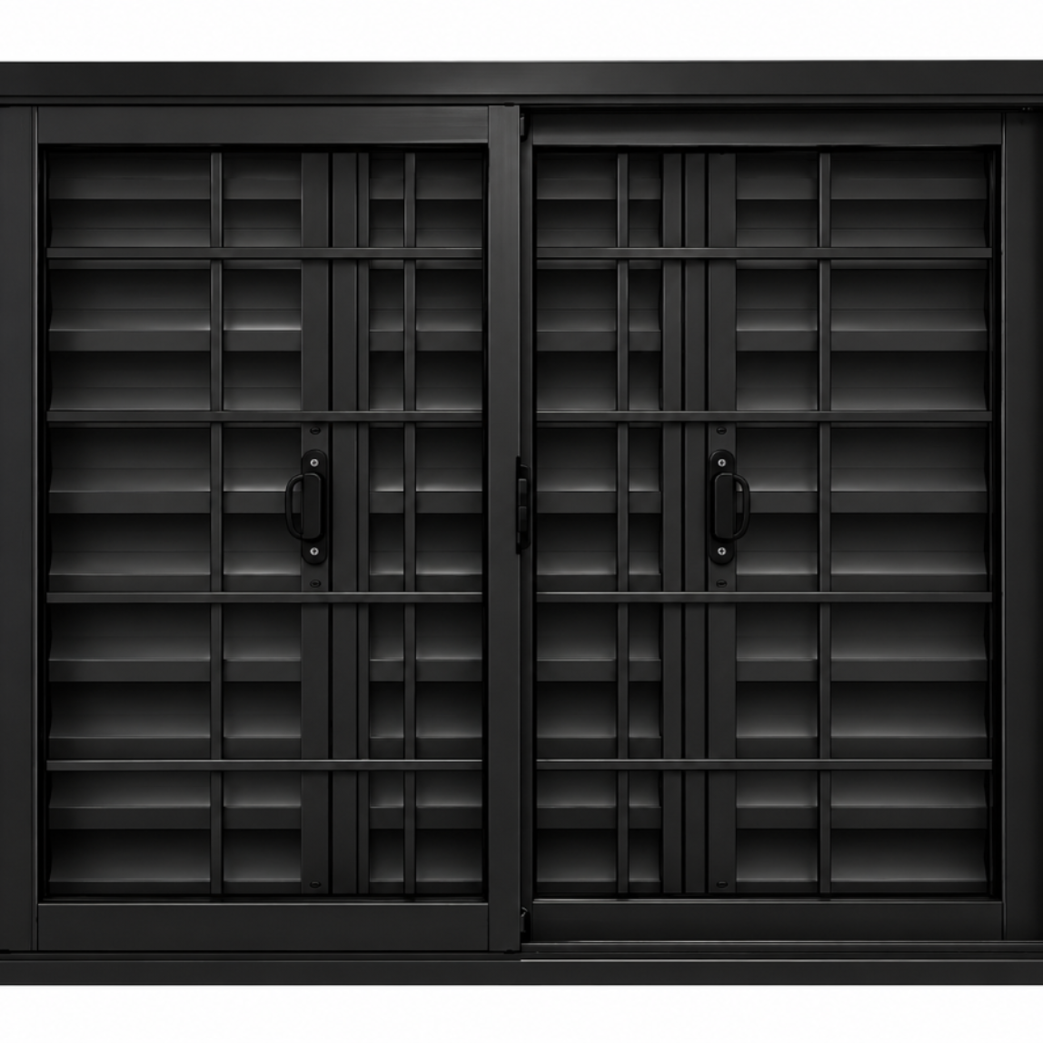 VENTANA CORREDIZA NEGRA